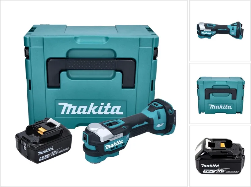 DTM 52 T1J accu multifunctioneel gereedschap 18 V Starlock Max Brushless + 1x accu 5,0 Ah + Makpac - zonder oplader van Makita – productafbeelding