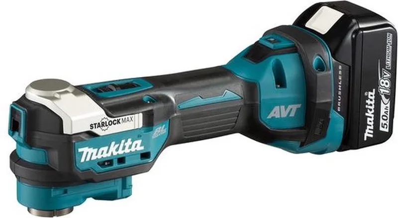 DTM52RTJX1 - 18V - accu - multitool - met accessoires - 2x 5.0Ah - in Mbox de Makita – image du produit