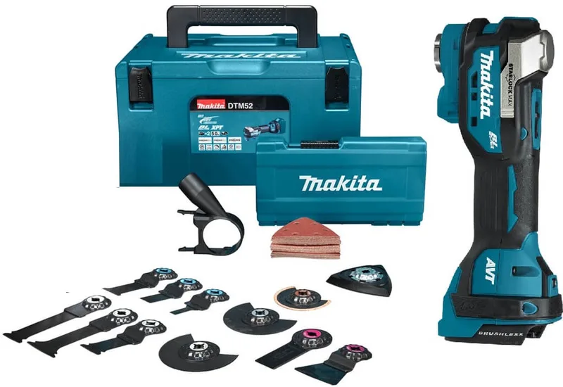 DTM52ZJX2 - Accu Multitool met Accessoires - 18V Basic Body in Mbox by Makita – product image 1 of 6
