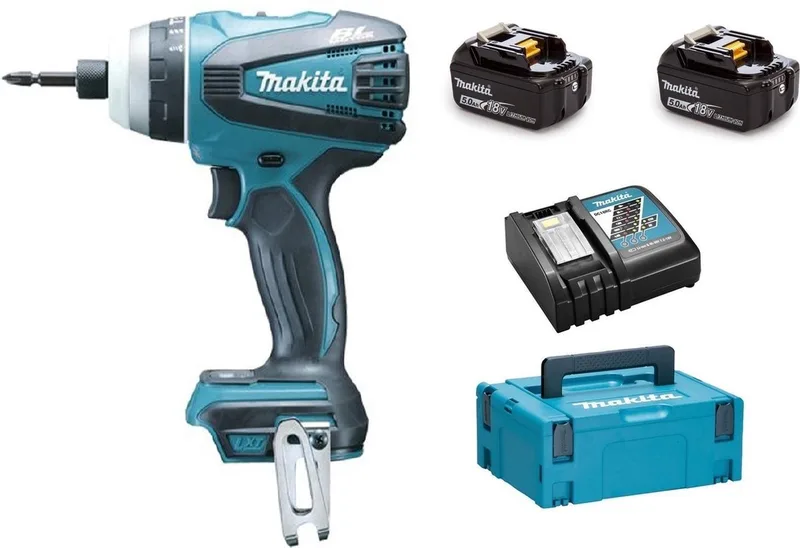 DTP141RTJ Accu hybride schroefboormachine 150Nm 18V 5.0Ah in Mbox van Makita – productafbeelding