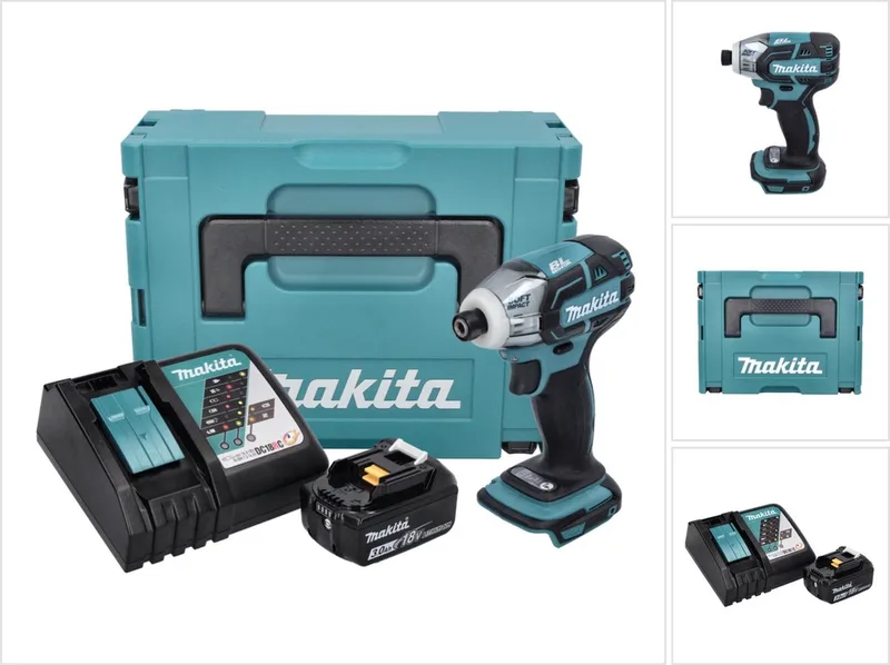 DTS 141 RF1J accuschroevendraaier 18 V 40 Nm 1/4" borstelloos + 1x oplaadbare accu 3.0 Ah + lader + Makpac by Makita – product image