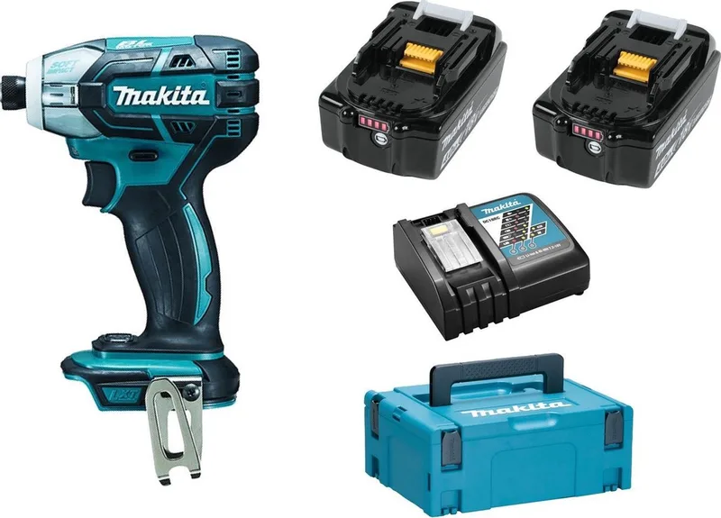 DTS141RMJ 18V Li-Ion accu impuls slagschroevendraaier set (2x 4.0Ah accu) in Mbox - koolborstelloos de Makita – image du produit