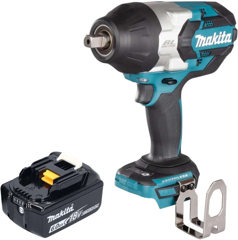 DTW 1004 G1 accu slagmoersleutel 18 V 1050 Nm 1/2" borstelloos + 1x oplaadbare accu 6.0 Ah - zonder oplader von Makita – Produktbild