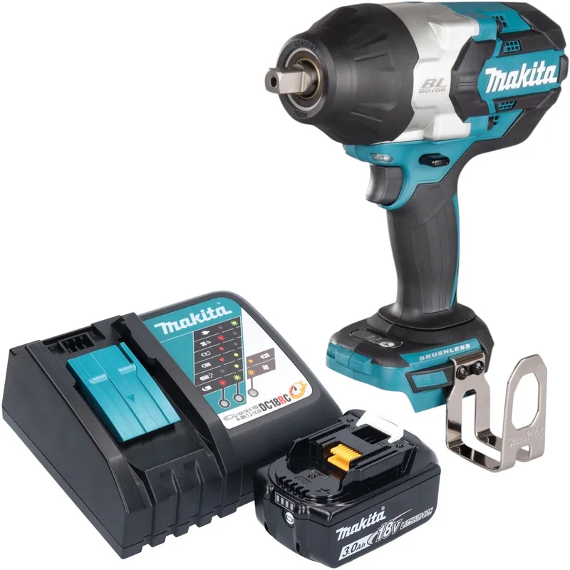 DTW 1004 RF1 accu slagmoersleutel 18 V 1050 Nm 1/2" borstelloos + 1x oplaadbare accu 3.0 Ah + lader by Makita – product image