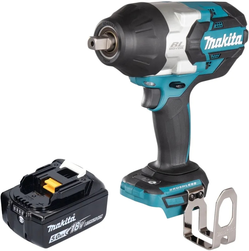 DTW 1004 T1 accu slagmoersleutel 18 V 1050 Nm 1/2" borstelloos + 1x oplaadbare accu 5.0 Ah - zonder oplader van Makita – productafbeelding