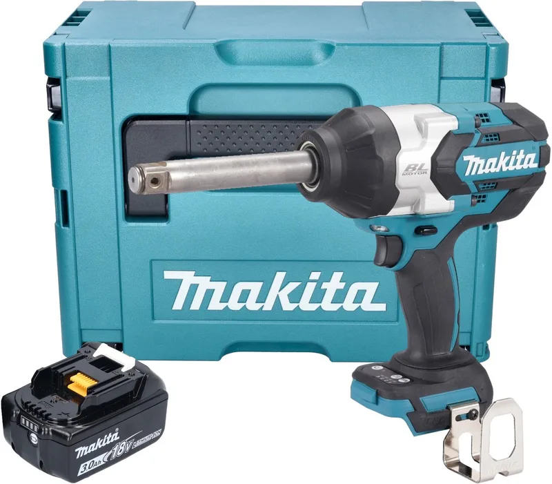 DTW 1005 F1J accu-slagmoersleutel 18 V 1360 Nm 3/4" borstelloos + 1x oplaadbare accu 3.0 Ah + Makpac - zonder oplader de Makita – image du produit