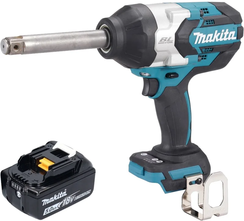DTW 1005 T1 accu slagmoersleutel 18 V 1360 Nm 3/4" borstelloos + 1x oplaadbare accu 5.0 Ah - zonder oplader von Makita – Produktbild