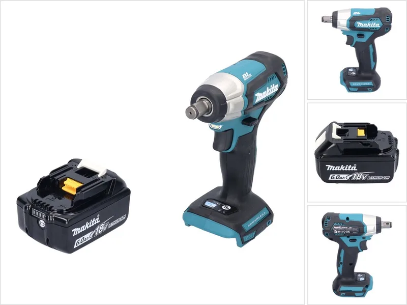 DTW 181 G1 accu slagmoersleutel 18 V 210 Nm 1/2" borstelloos + 1x oplaadbare accu 6.0 Ah - zonder oplader von Makita – Produktbild
