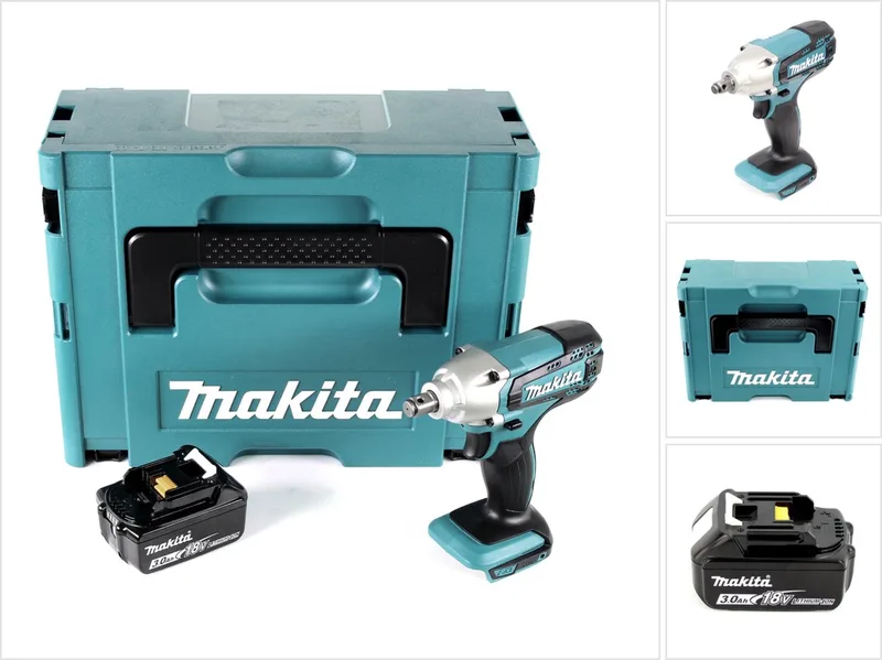 DTW 190 F1J accu-slagmoersleutel 18 V 190 Nm + 1x accu 3,0 Ah + Makpac - zonder oplader von Makita – Produktbild