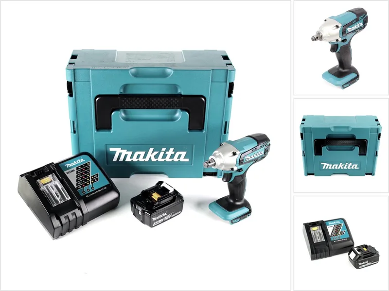 DTW 190 RF1J 18V Li-Ion accu slagmoersleutel in Makpac - met 1x 3,0 Ah accu, 1x snellader von Makita – Produktbild