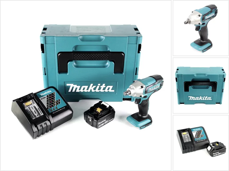 DTW 190 RT1J accu-slagmoersleutel 18 V 190 Nm + 1x accu 5,0 Ah + snellader in Makpac 2 von Makita – Produktbild