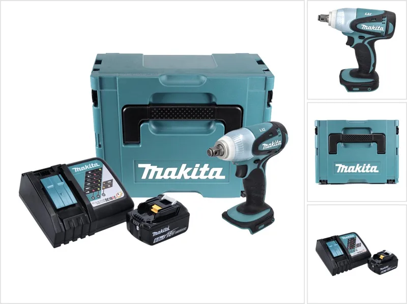 DTW 251 RG1J Accu-slagmoersleutel 18 V 230 Nm 1/2" + 1x oplaadbare accu 6.0 Ah + lader + Makpac de Makita – image du produit