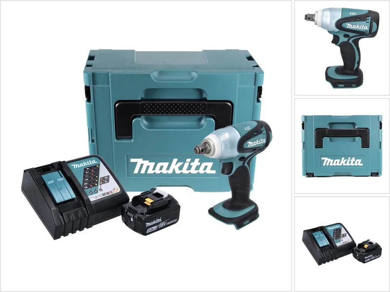 DTW 251 RT1J accu slagmoersleutel 18 V 230 Nm 1/2" + 1x oplaadbare accu 5.0 Ah + lader + Makpac von Makita – Produktbild