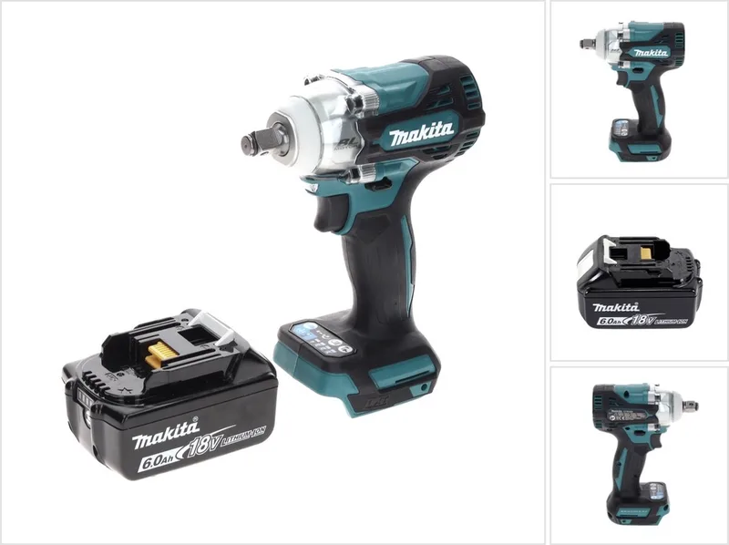 DTW 300 G1 accu-slagmoersleutel 18 V 330 Nm 1/2" borstelloos + 1x accu 6,0 Ah - zonder oplader de Makita – image du produit
