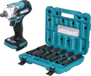 DTW 300 Z accu-slagmoersleutel 18 V 330 Nm 1/2" borstelloos + dopsleutelset 14-delig - zonder accu, zonder oplader de Makita – image du produit 1 sur 3