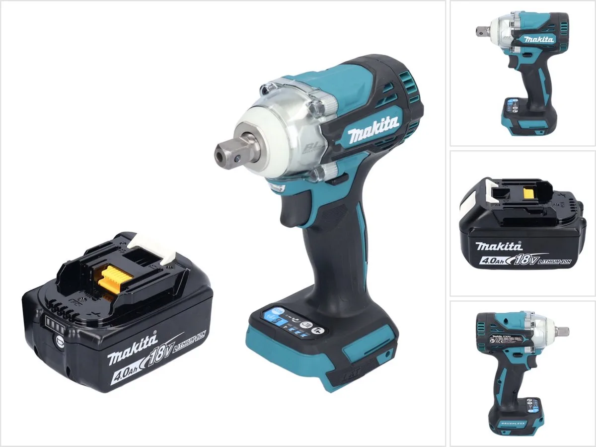 DTW 301 M1 accu-slagmoersleutel 18 V 330 Nm 1/2" borstelloos + 1x accu 4,0 Ah - zonder oplader de Makita – image du produit