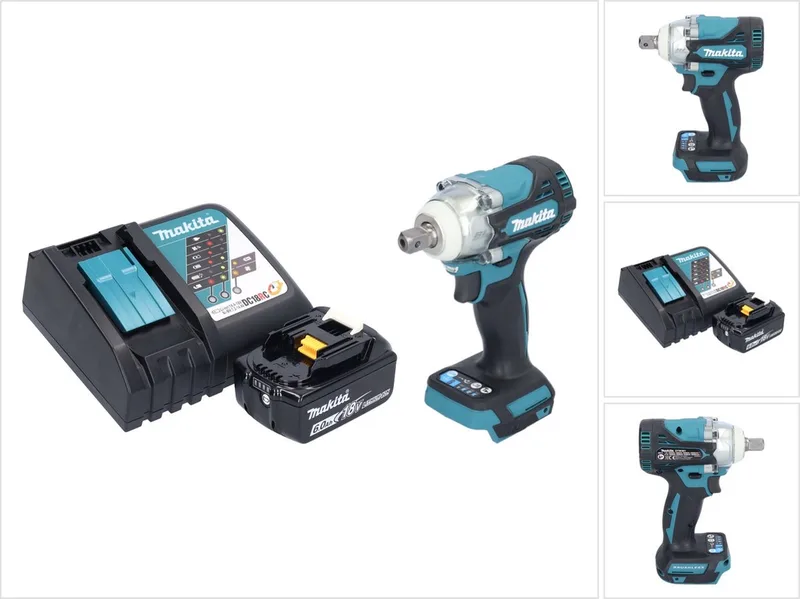 DTW 301 RG1 accu slagmoersleutel 18 V 330 Nm 1/2" borstelloos + 1x oplaadbare accu 6.0 Ah + lader de Makita – image du produit