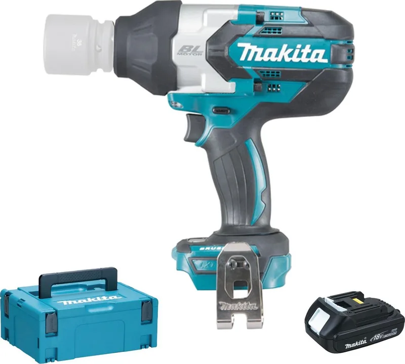 DTW1001Y1J 18V Li-Ion Accu slagmoersleutel set (1x 1.5Ah accu) in Mbox - 1050Nm - 3/4"" - koolborstelloos van Makita – productafbeelding
