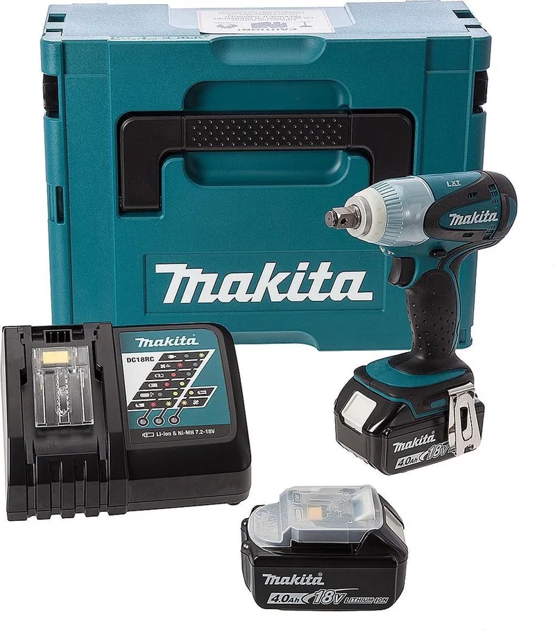 DTW251RMJ 18V Li-Ion Accu slagmoersleutel set (2x 4.0Ah accu) in Mbox - 230Nm - 1/2" de Makita – image du produit
