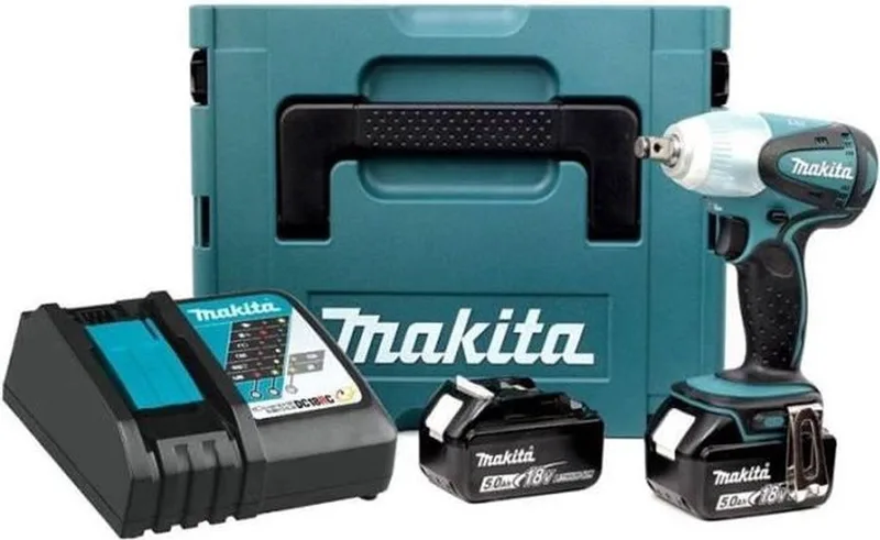 DTW251RTJ 18V Li-Ion Accu slagmoersleutel set (2x 5.0Ah accu) in Mbox - 230Nm - 1/2" von Makita – Produktbild
