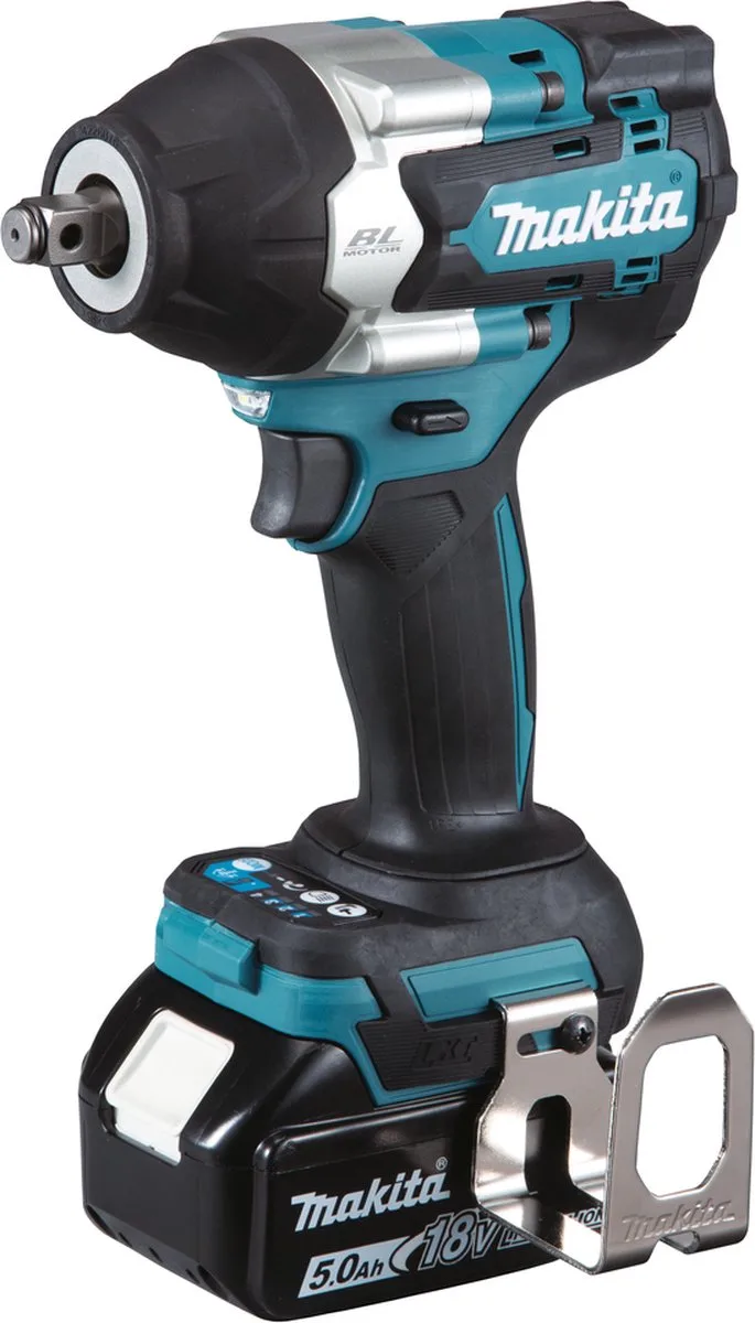 DTW700RTJ 18V Li-Ion Accu slagmoersleutel set (2x 5.0Ah accu) in Mbox - 700 Nm - 1/2" - koolborstelloos van Makita – productafbeelding