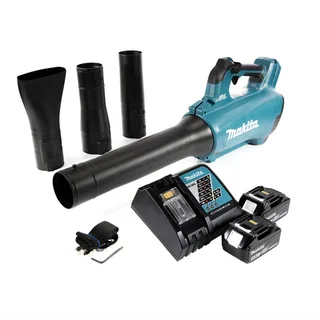 DUB 184 RF accu-blazer 18 V borstelloos + 2x accu 3,0 Ah + oplader de Makita – image du produit 2 sur 3