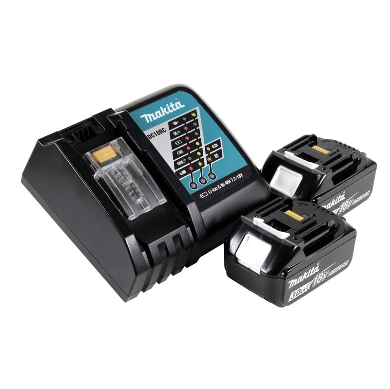 DUB 184 RF accu-blazer 18 V borstelloos + 2x accu 3,0 Ah + oplader de Makita – image du produit 3 sur 3