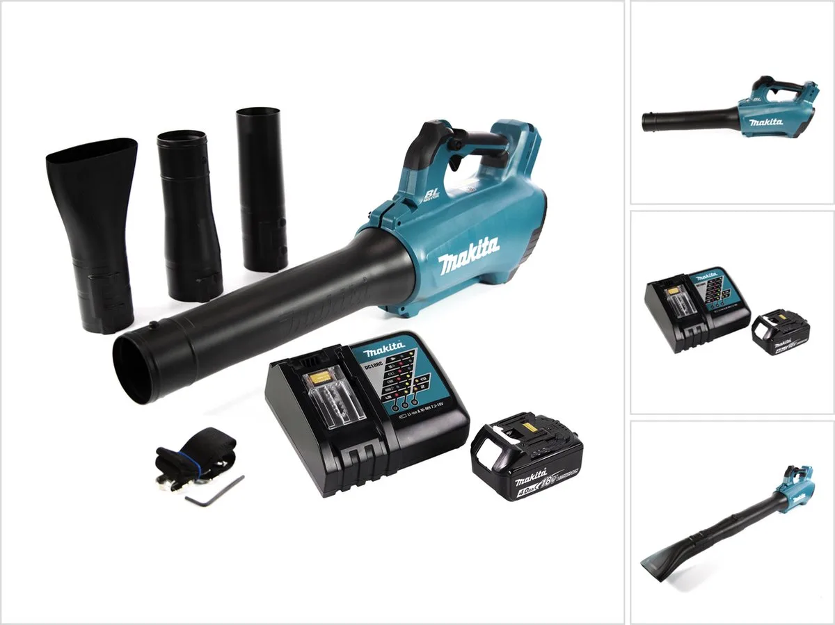 DUB 184 RM1 accu-blazer 18 V borstelloos + 1x accu 4,0 Ah + oplader de Makita – image du produit