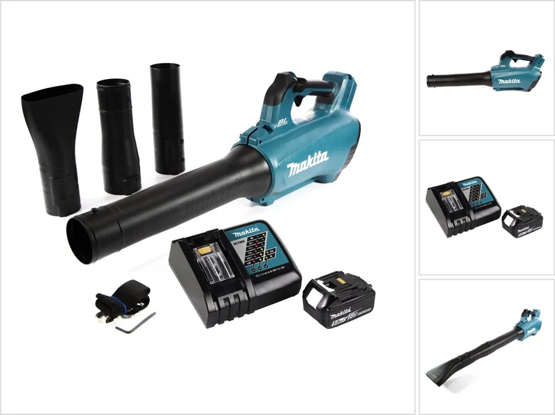 DUB 184 RT1 accu-blazer 18 V borstelloos + 1x accu 5.0 Ah + lader von Makita – Produktbild