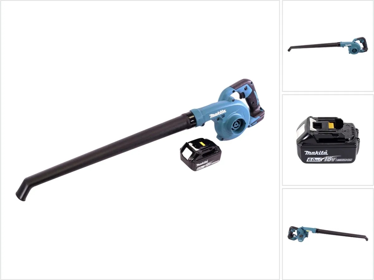 DUB 186 G1 accu bladblazer 18 V + 1x accu 6,0 Ah - zonder oplader van Makita – productafbeelding