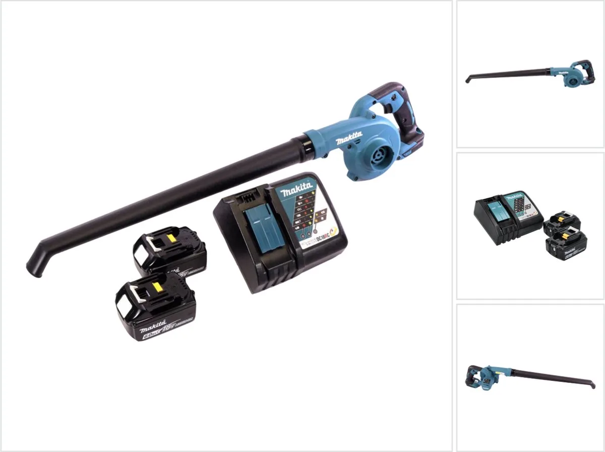 DUB 186 RG accubladblazer Bladblazer 18 V + 2x oplaadbare accu 6.0 Ah + lader by Makita – product image