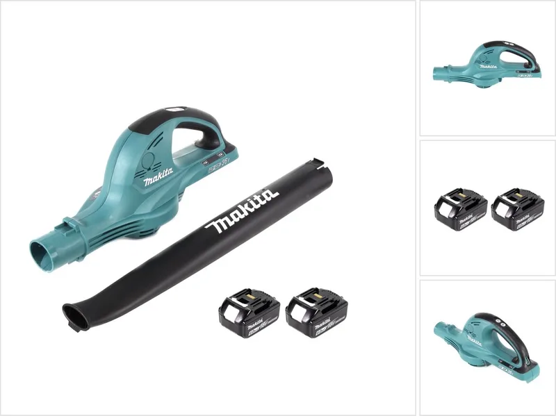 DUB 361 2x 18 V / 36 V accu bladblazer blazer + 2x Makita BL 1860 6 Ah / 6000 mAh accu von Makita – Produktbild
