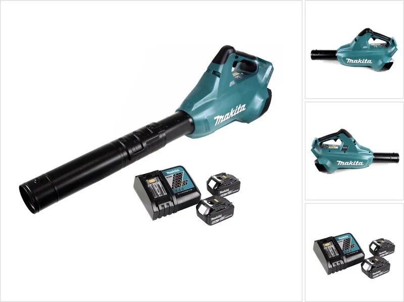 DUB 362 RG accu-bladblazer 2x18V + 2x accu 6,0Ah + oplader by Makita – product image