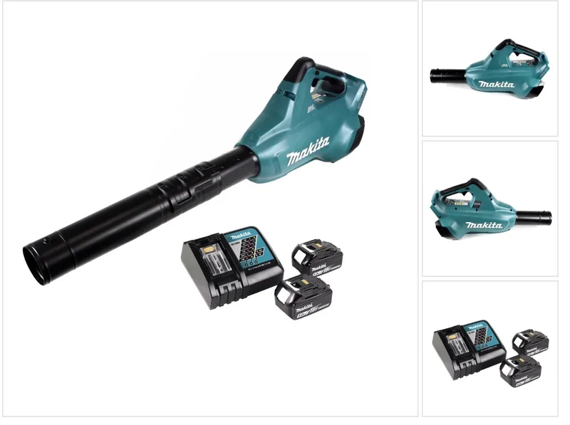 DUB 362 RT accu bladblazer 2x18V + 2x accu 5.0Ah + lader by Makita – product image