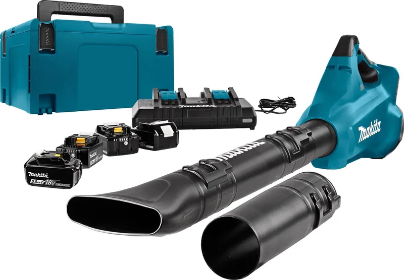 DUB184PT4J 18V Li-Ion accu bladblazer set (4x 5,0Ah) incl. Mbox - 780m³/uur - koolborstelloos de Makita – image du produit