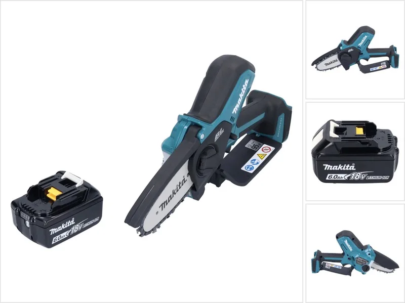 DUC 101 G1 accu takkenschaar 18 V 10 cm borstelloos + 1x accu 6,0 Ah - zonder oplader van Makita – productafbeelding