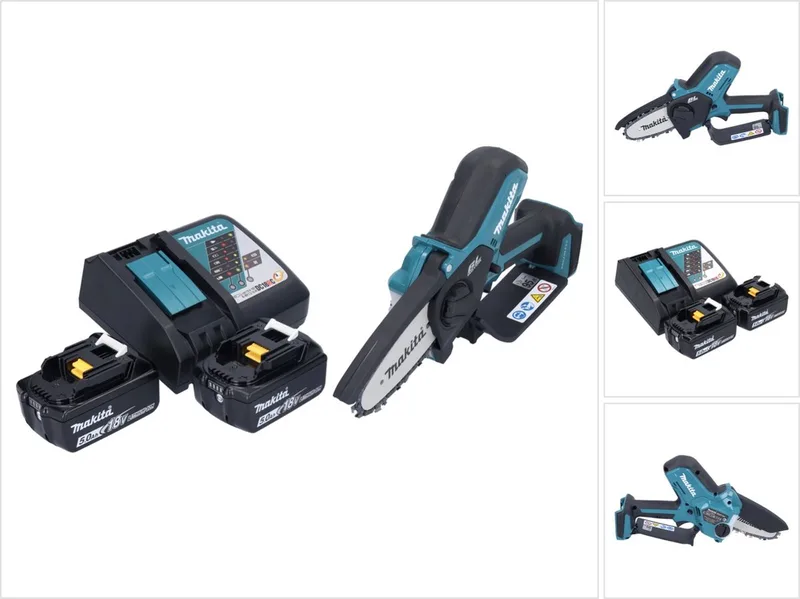 DUC 101 RT accu takkenschaar 18 V 10 cm borstelloos + 2x accu 5,0 Ah + oplader de Makita – image du produit