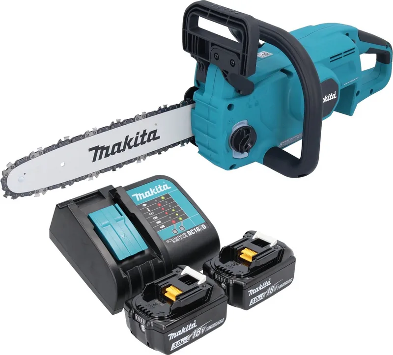 DUC 307 SF2X3 accu-kettingzaag 18 V 30 cm borstelloos + 2x accu 3.0 Ah + lader by Makita – product image