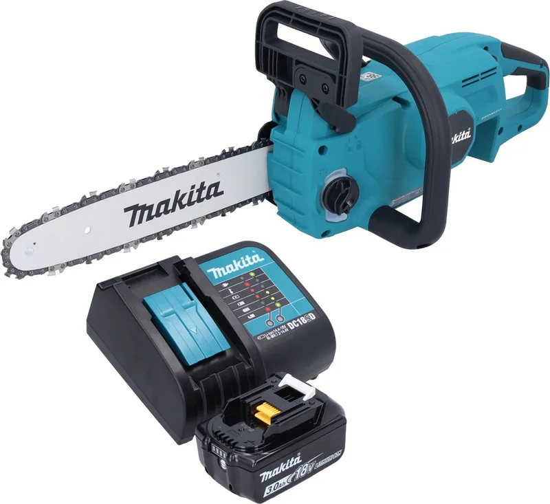 DUC 307 SFX3 accu-kettingzaag 18 V 30 cm borstelloos + 1x accu 3.0 Ah + lader de Makita – image du produit