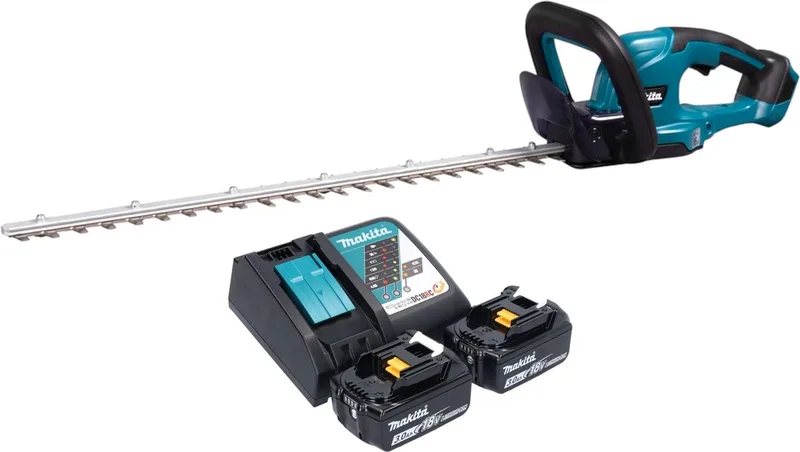 DUH 607 RF2 accu-heggenschaar 18 V 60 cm + 2x accu 3,0 Ah + oplader de Makita – image du produit