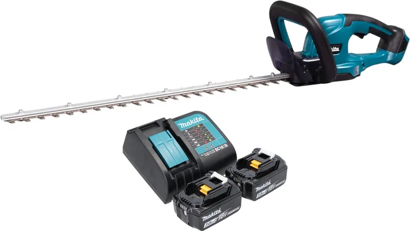 DUH 607 SF2 accu-heggenschaar 18 V 60 cm + 2x accu 3,0 Ah + oplader de Makita – image du produit