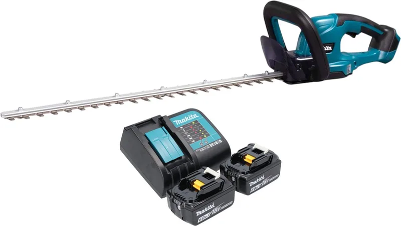 DUH 607 SG2 accu-heggenschaar 18 V 60 cm + 2x accu 6,0 Ah + oplader de Makita – image du produit