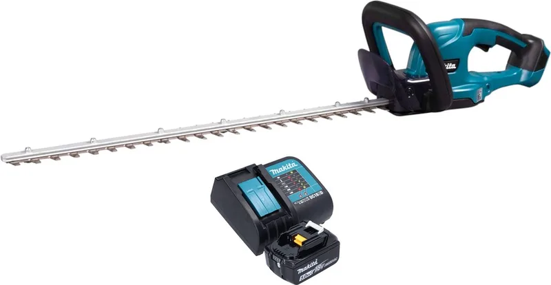 DUH 607 ST accu-heggenschaar 18 V 60 cm + 1x accu 5,0 Ah + oplader de Makita – image du produit