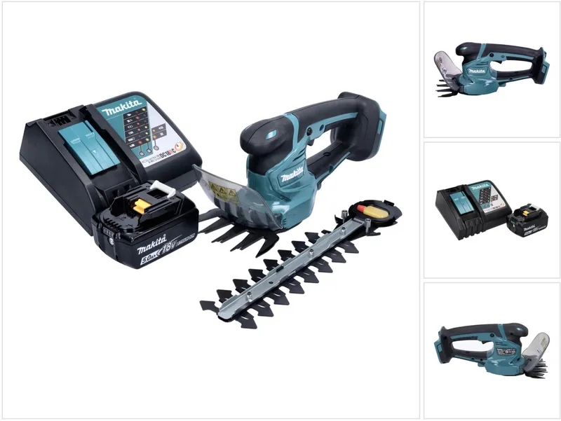 DUM 111 RTX accugrasschaar heggenschaar 18 V + 1x oplaadbare accu 5.0 Ah + lader von Makita – Produktbild