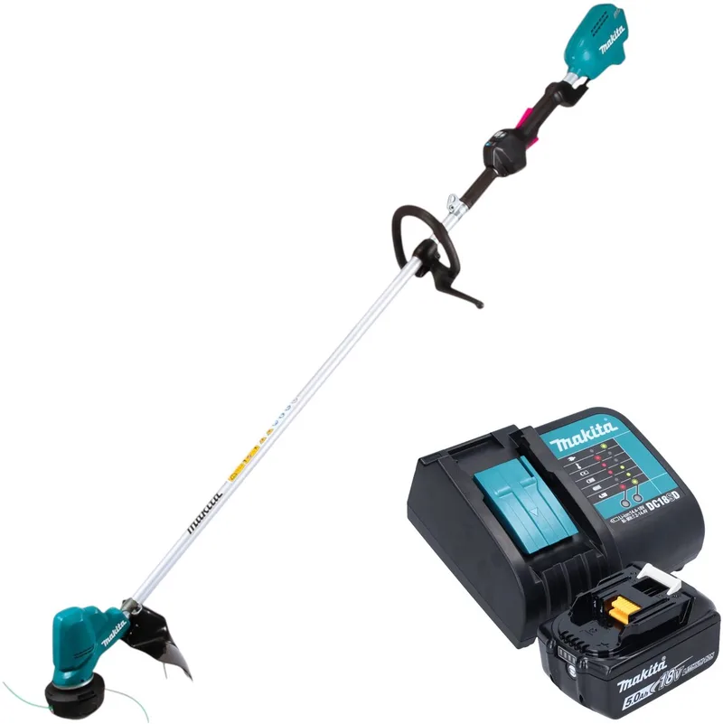 DUR 190 LSTX9 accu-grastrimmer 18 V 300 mm borstelloos + 1x accu 5,0 Ah + oplader de Makita – image du produit