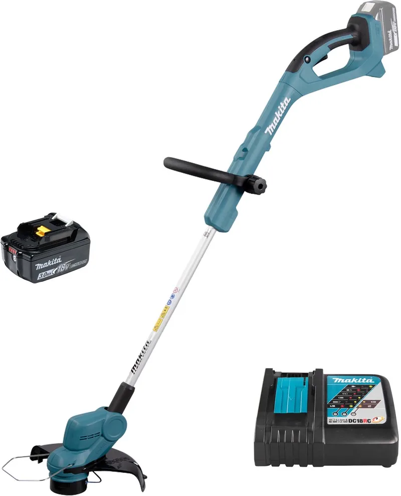 DUR193RF sans fil Coupe-bordures avec batterie, avec chargeur 18 V Largeur de coupe (max.): 260 mm de Makita – image du produit 1 sur 5