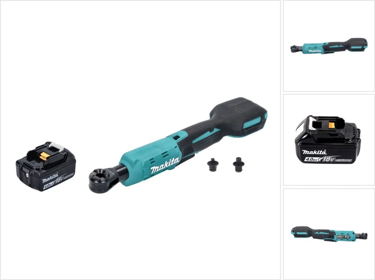 DWR 180 M1 accu-ratelsleutel 18 V 47,5 Nm 1/4" 3/8" + 1x accu 4,0 Ah - zonder oplader fra Makita – produktbillede