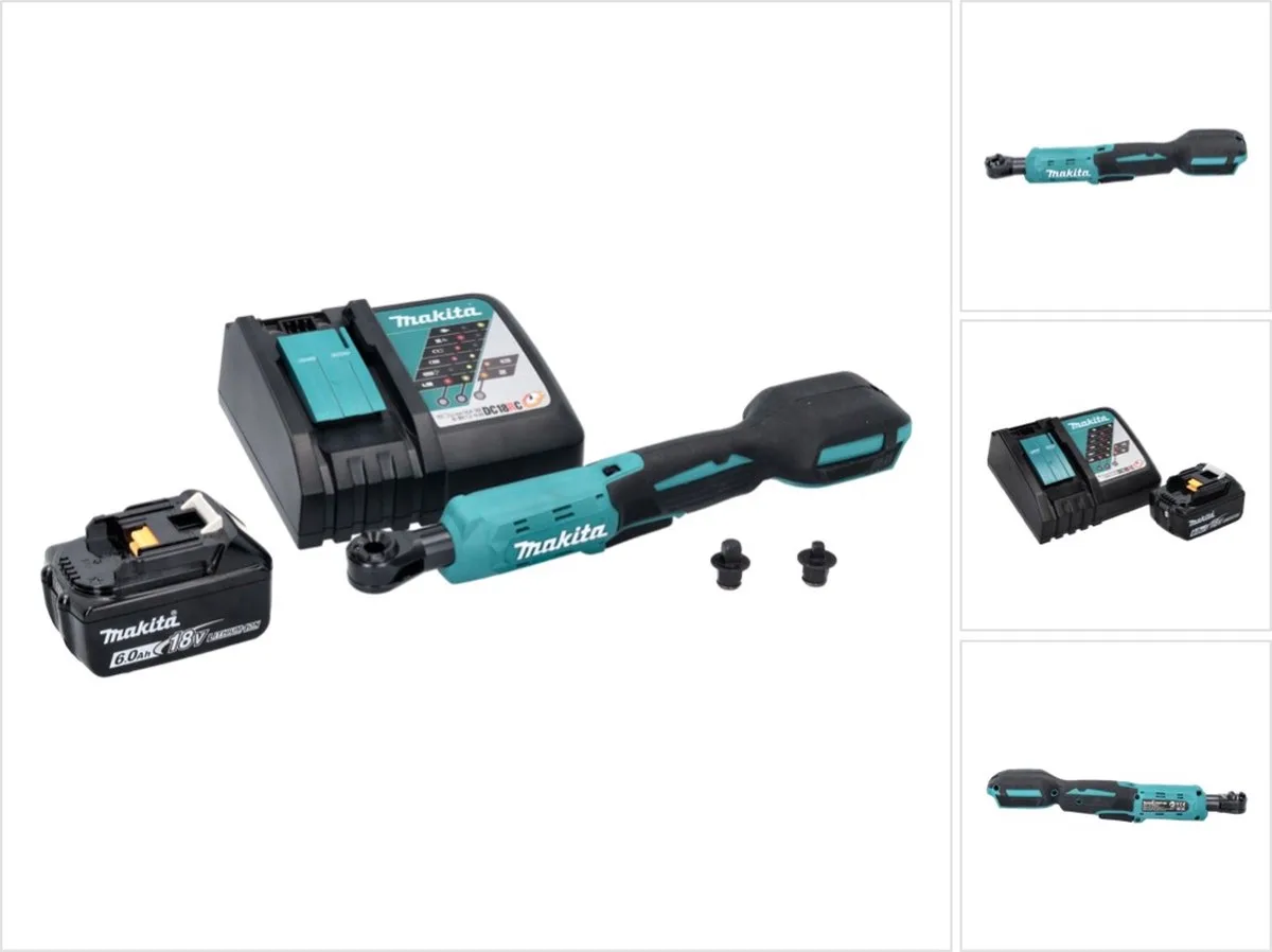 DWR 180 RG1 accu-ratelsleutel 18 V 47,5 Nm 1/4" 3/8" + 1x accu 6,0 Ah + oplader von Makita – Produktbild