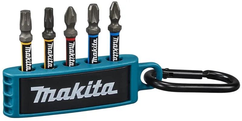 E-13568 Slagschroevendraaier bitset 5-dlg Impacht Premier - PH2 PZ2 PZ3 T25 T30 van Makita – productafbeelding