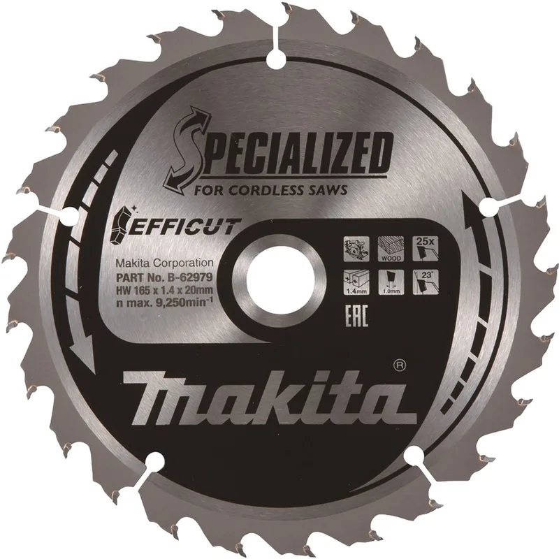 EFFICUT Zaagblad Hout 185 x 30 x 24T - E-08682 by Makita – product image